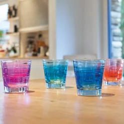 Trinkglas VARIO STRUTTURA 250 ml violett 6er-Set*LEONARDO