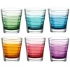 Trinkglas VARIO STRUTTURA 250 ml Farbverlauf 6er-Set*LEONARDO Online