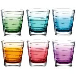 Trinkglas VARIO STRUTTURA 250 ml Farbverlauf 6er-Set*LEONARDO Online
