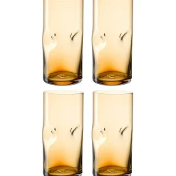 Trinkglas VESUVIO 330 ml amber 4er Set*LEONARDO Hot