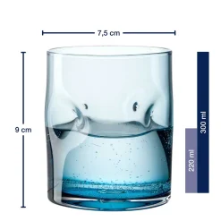 Trinkglas VESUVIO 300 ml blau 4er-Set*LEONARDO Hot