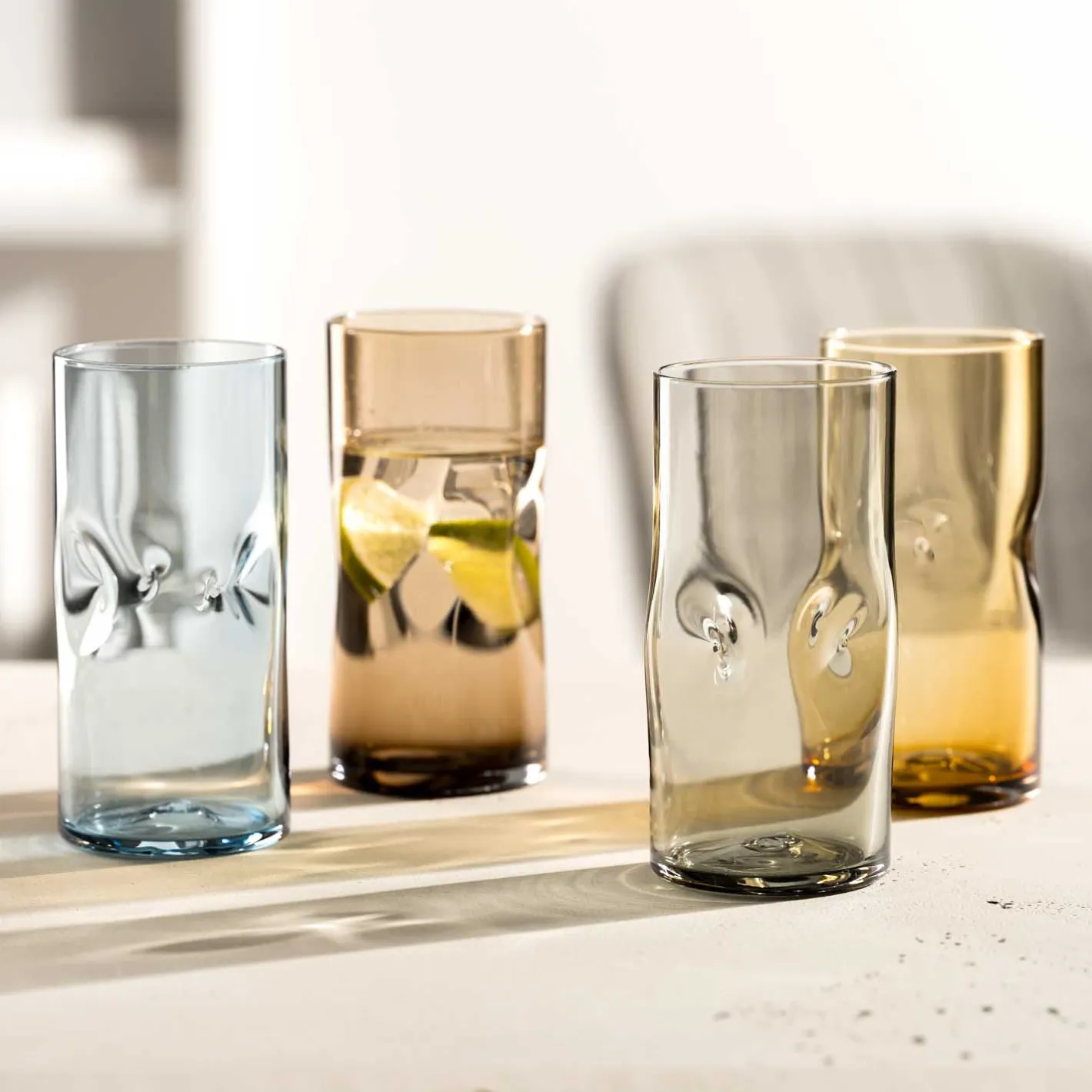 Trinkglas VESUVIO 330 ml braun 4er-Set*LEONARDO Sale