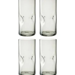 Trinkglas VESUVIO 330 ml grau 4er-Set*LEONARDO Discount