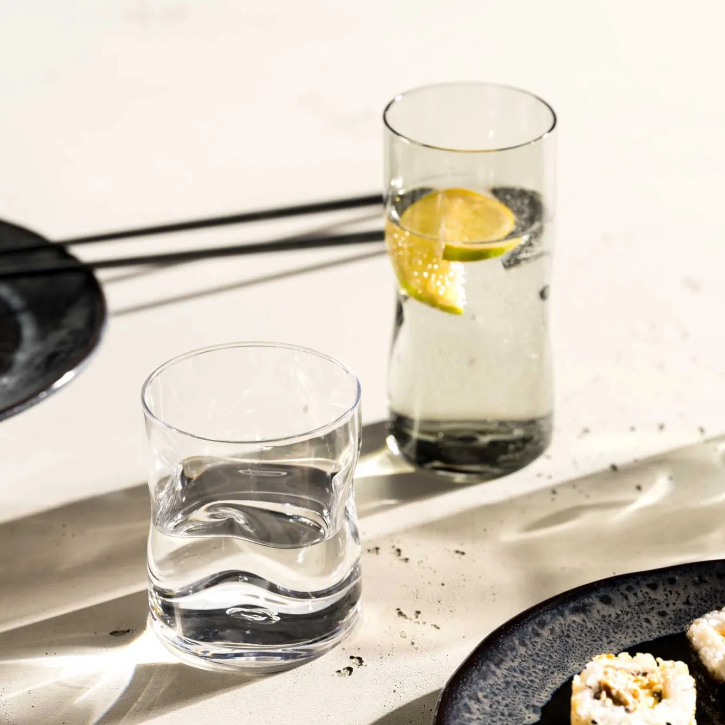 Trinkglas VESUVIO 330 ml grau 4er-Set*LEONARDO Discount