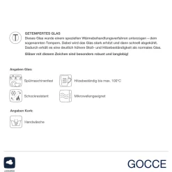 Untersetzer GOCCE grau 4er-Set*LEONARDO Clearance