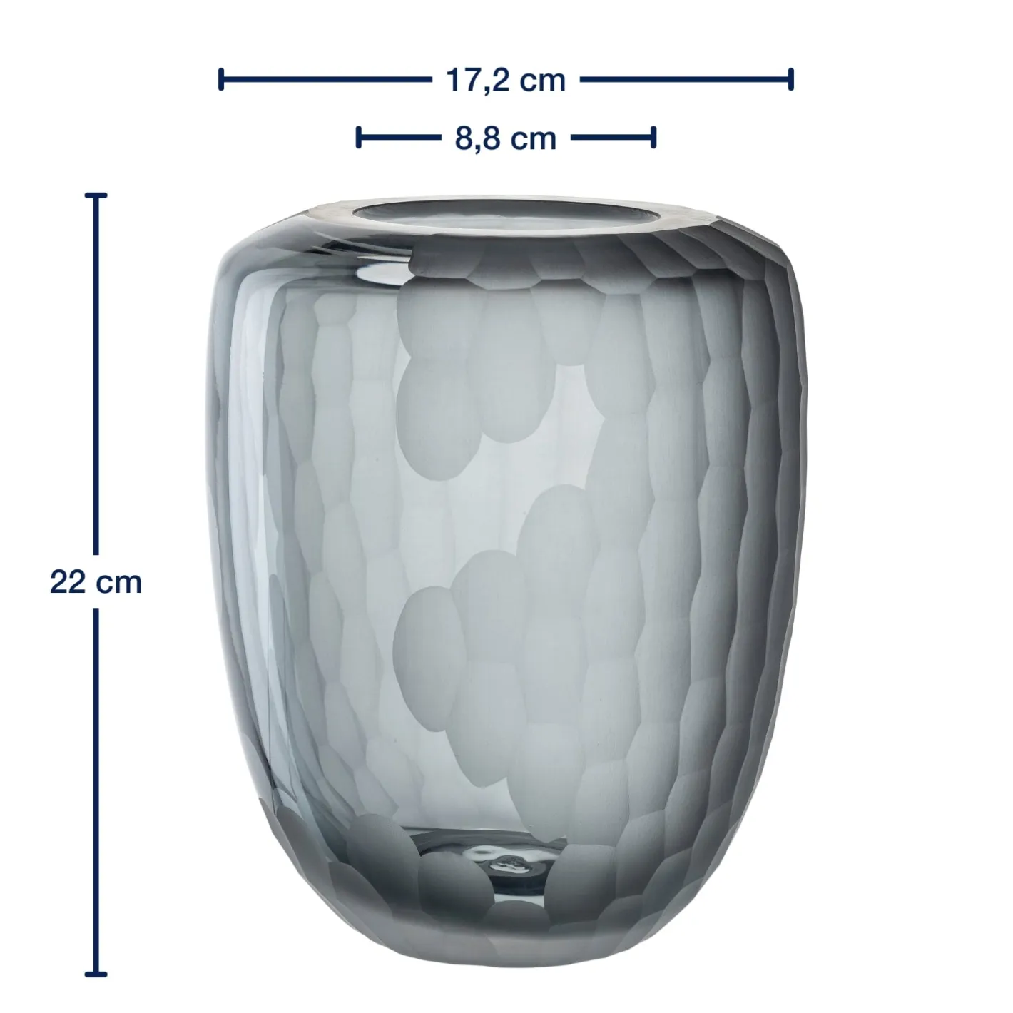 Vase BELLAGIO 22 cm anthrazit*LEONARDO Online