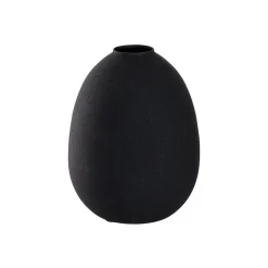 Vase CASOLARE 16 cm schwarz Metall*LEONARDO Discount