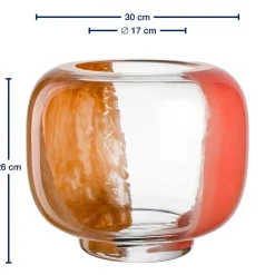 Vase CIPRIA DUE 26 cm apricot/lachs*LEONARDO Online