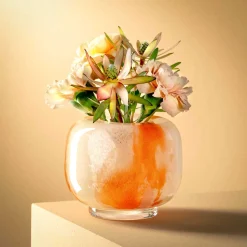 Vase CIPRIA DUE 11 cm orange/creme*LEONARDO Outlet