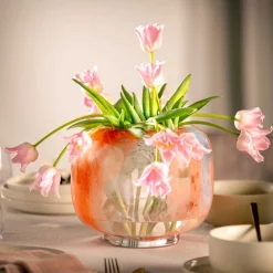 Vase CIPRIA DUE 20 cm orange/blau*LEONARDO