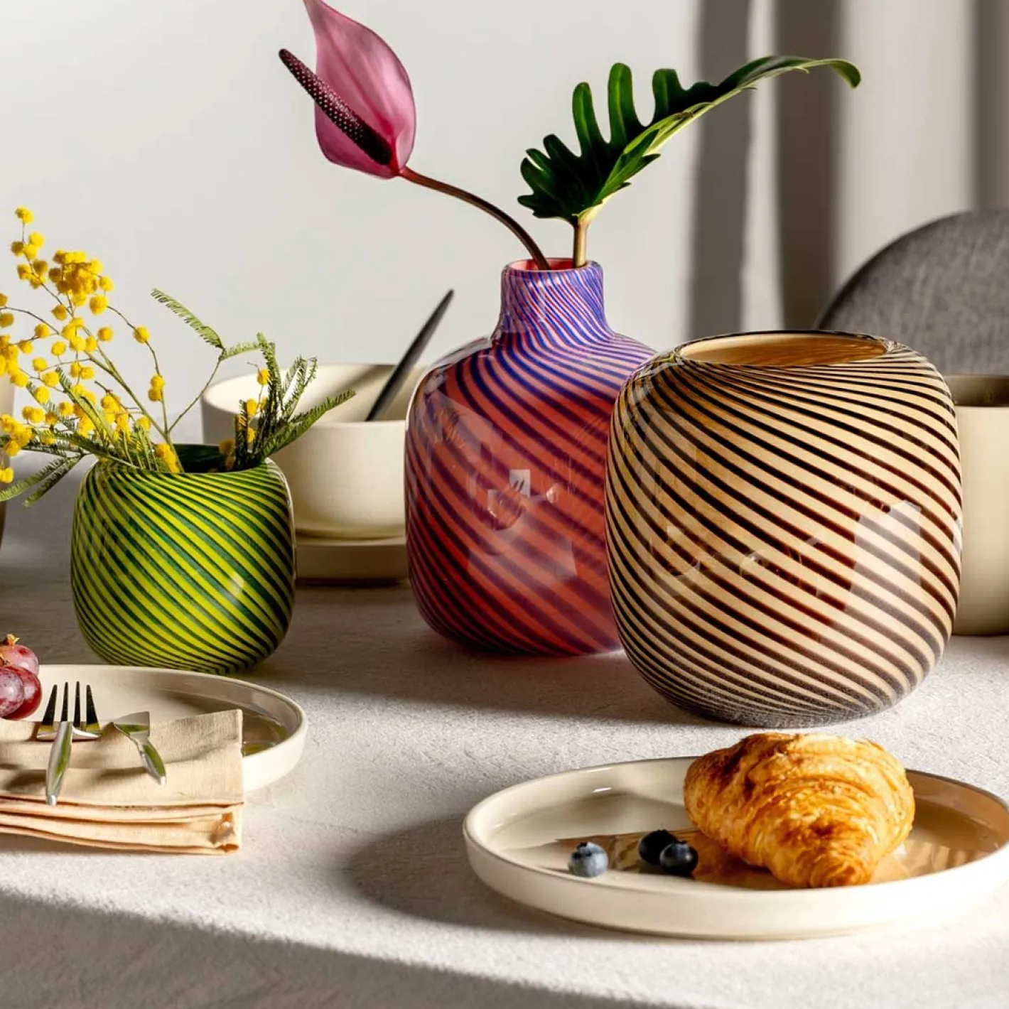 Vase FILO COLORI 16 cm braun*LEONARDO Discount