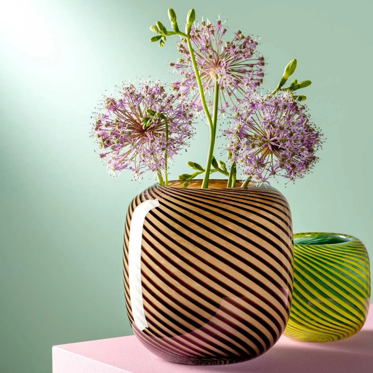 Vase FILO COLORI 10 cm grün*LEONARDO Clearance