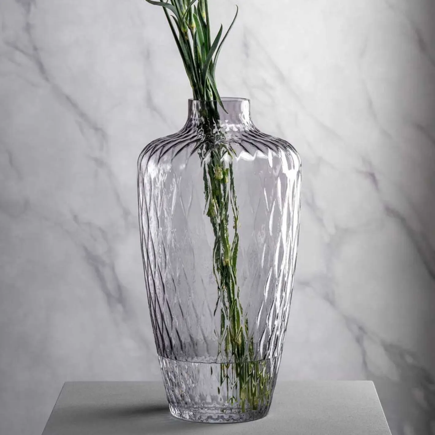 Vase GIULIA 38 cm grau*LEONARDO New