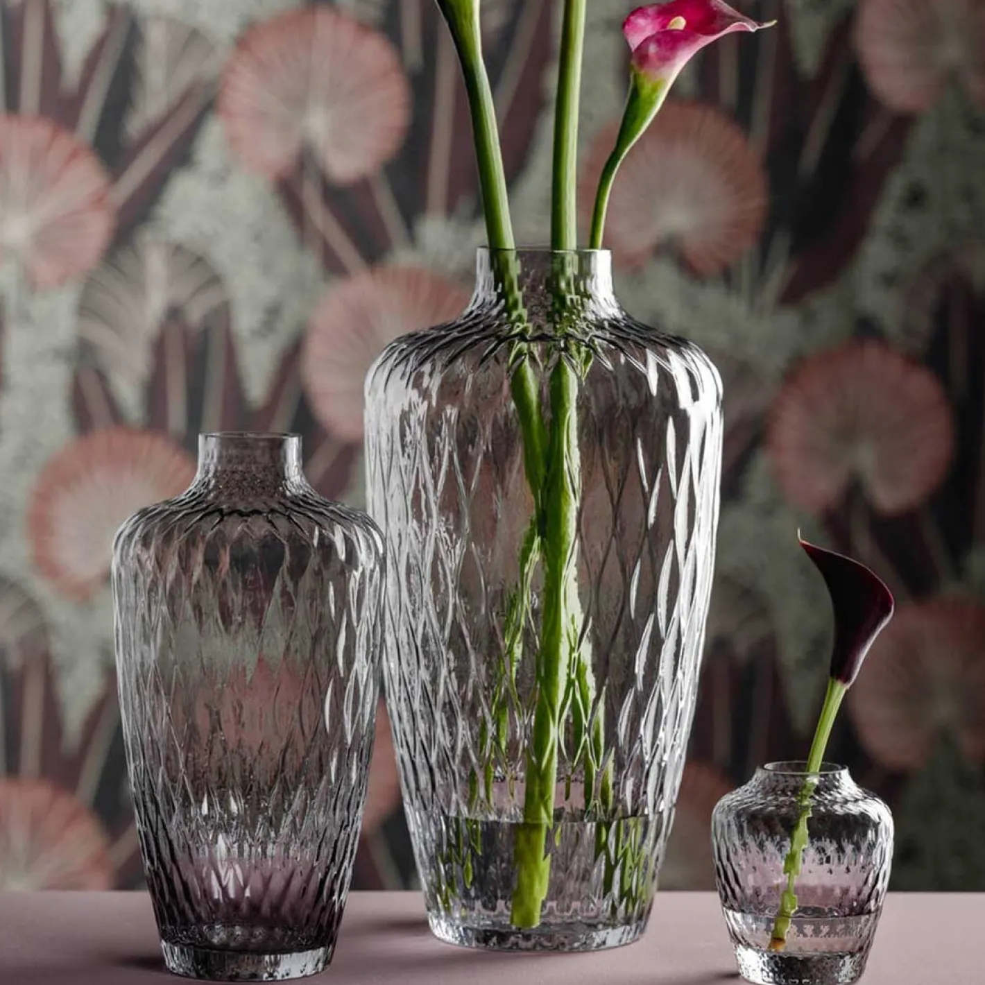 Vase GIULIA 38 cm grau*LEONARDO New