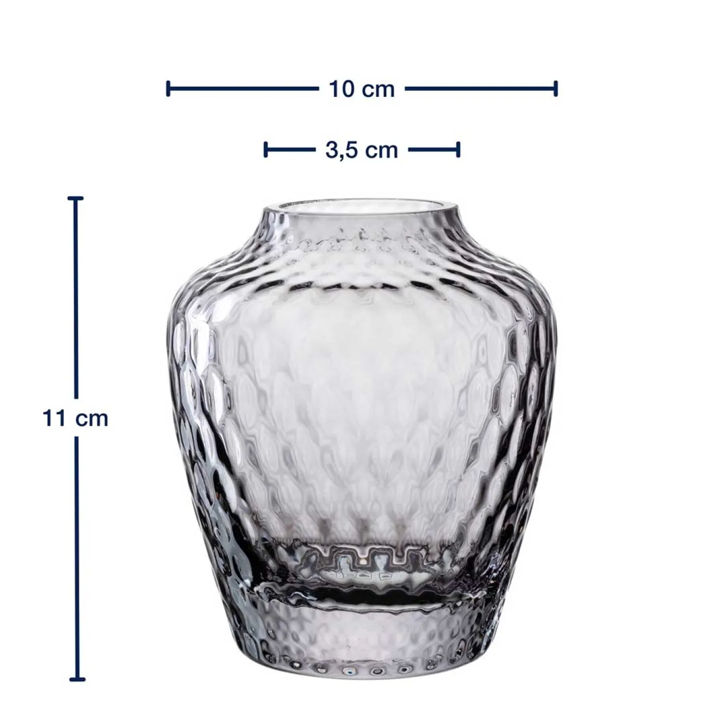 Vase GIULIA 11 cm grau*LEONARDO Online