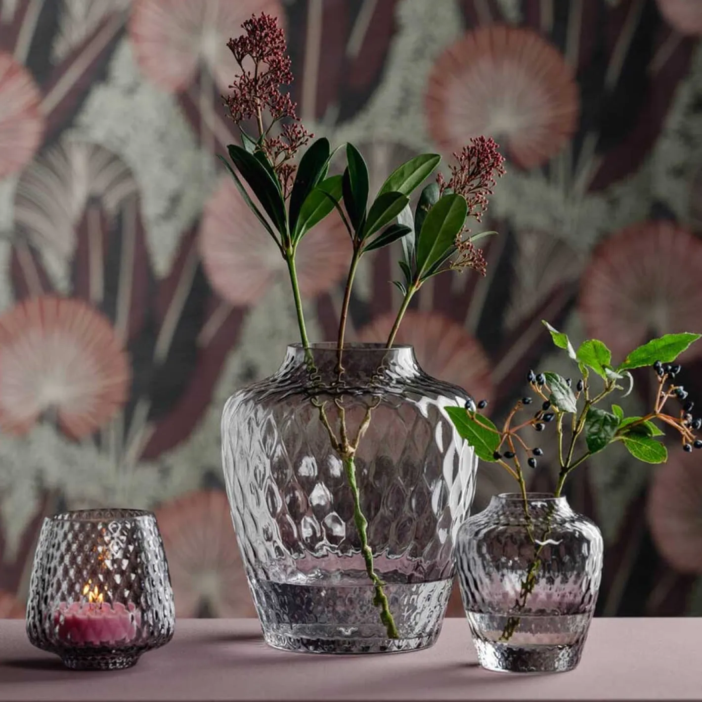 Vase GIULIA 11 cm grau*LEONARDO Online