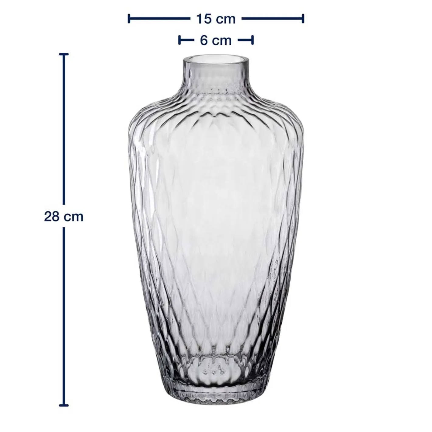 Vase GIULIA 28 cm grau*LEONARDO Hot