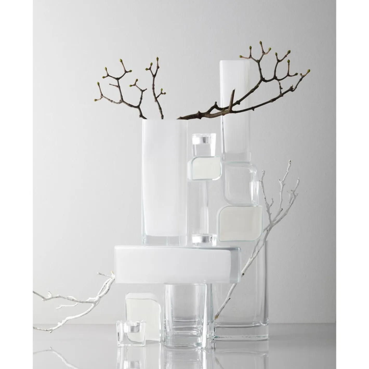 Vase LUCCA 30 cm weiß*LEONARDO Clearance