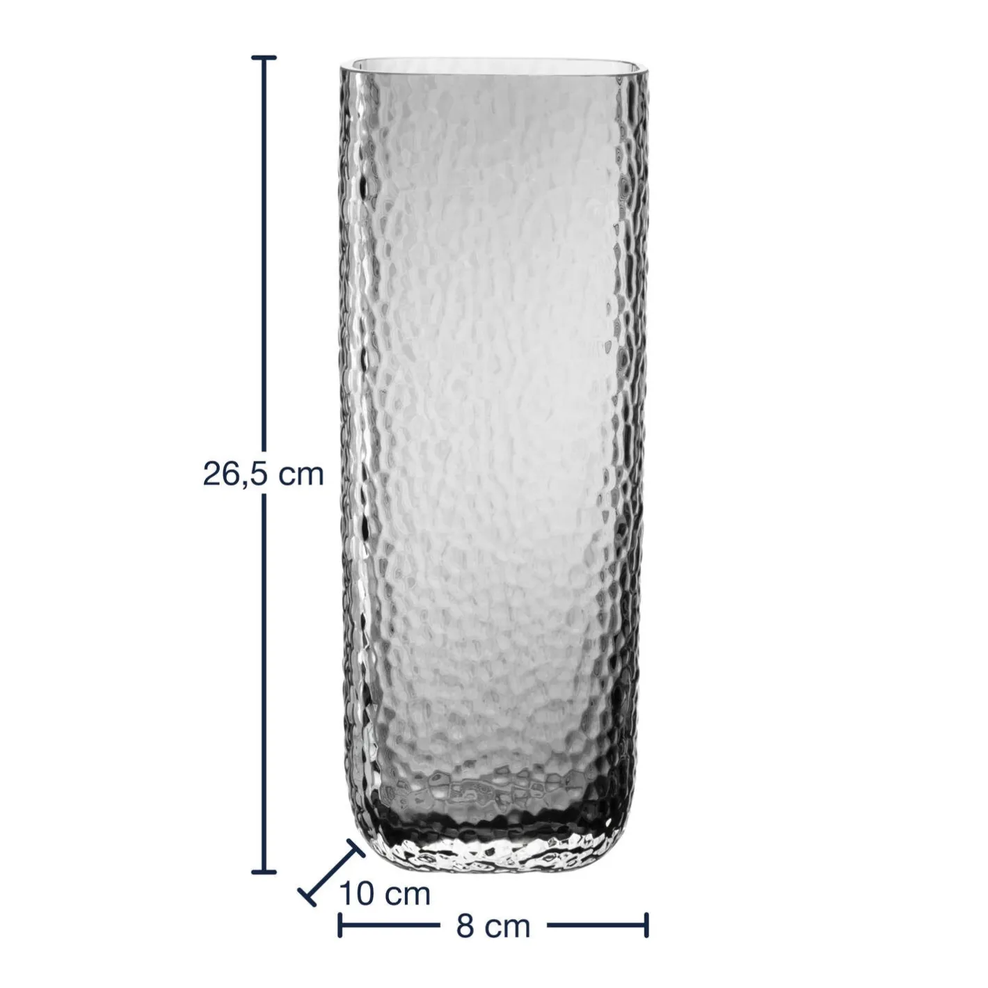 Vase MARTELLO 27 cm grau*LEONARDO Best