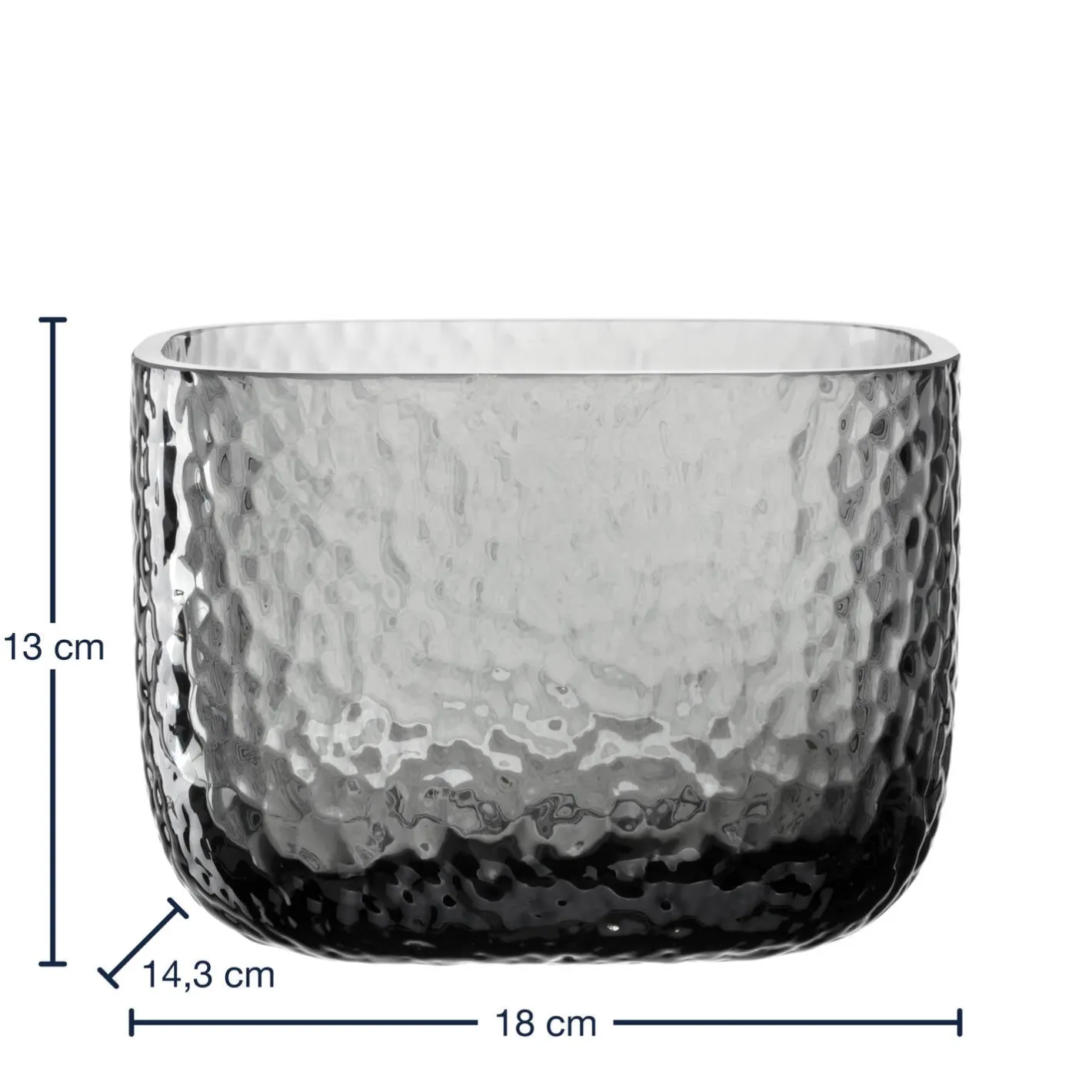 Vase MARTELLO 13 cm grau*LEONARDO Best