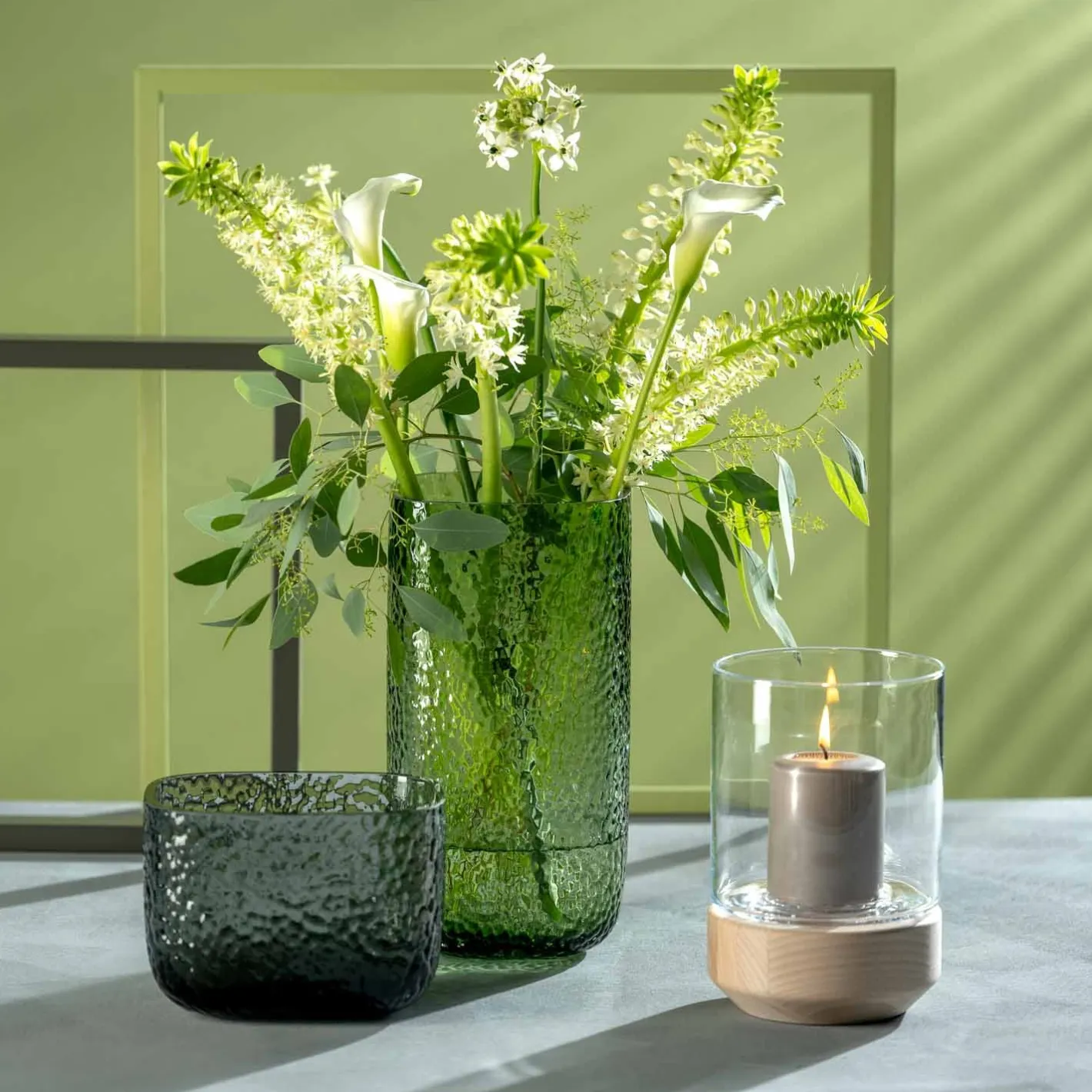 Vase MARTELLO 29 cm grün*LEONARDO New