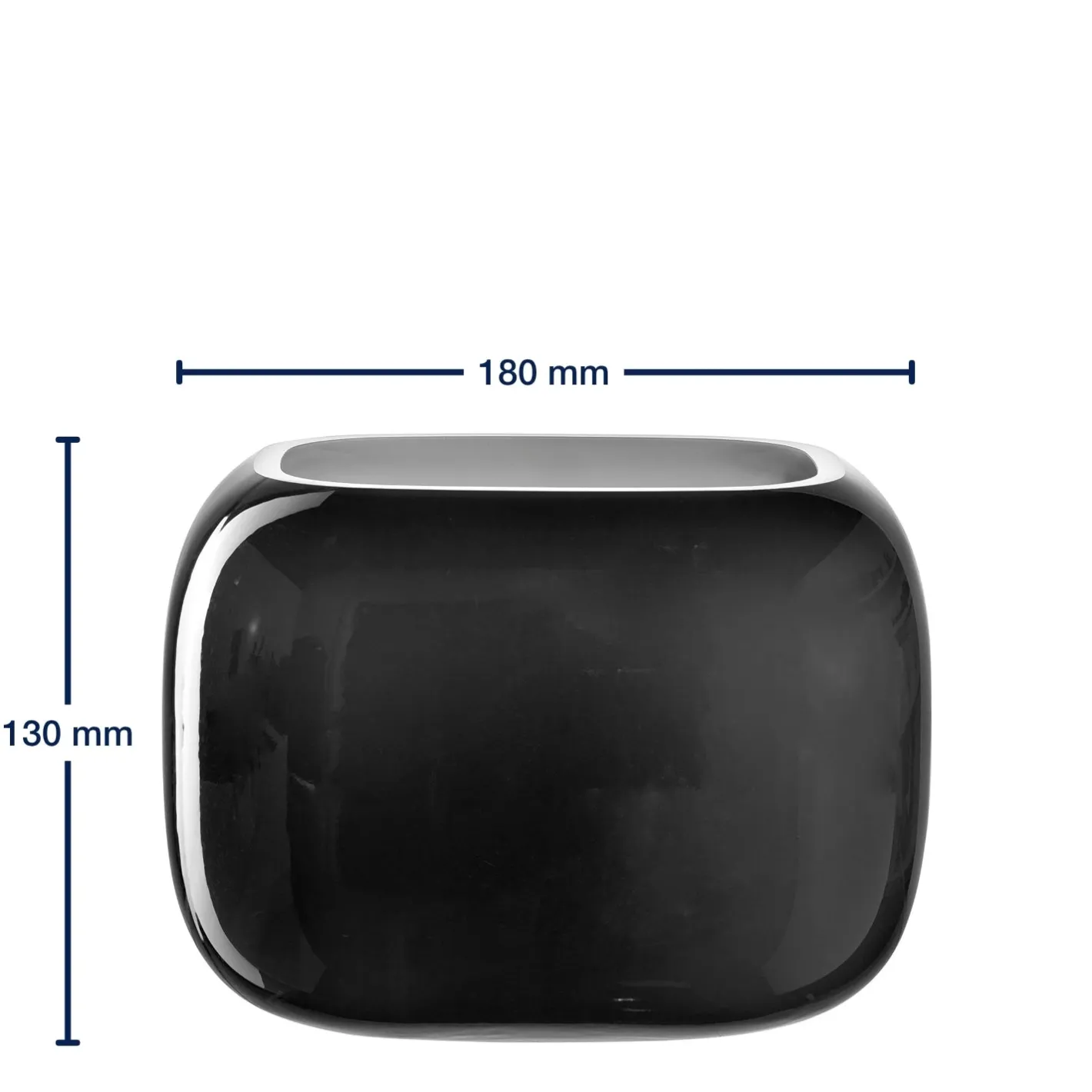 Vase MILANO grau 13 cm x 18 cm x 14 cm*LEONARDO