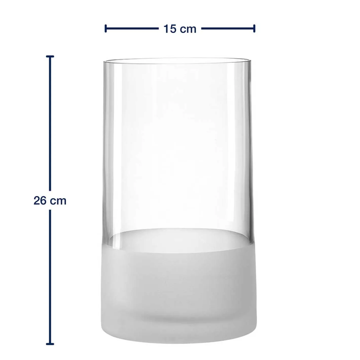 Vase NOVARA 26 cm satiniert*LEONARDO Online