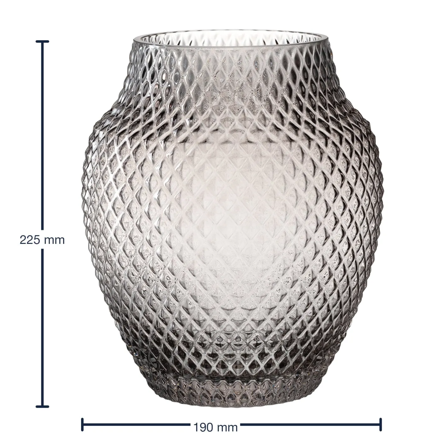 Vase POESIA 23 cm grau*LEONARDO Clearance