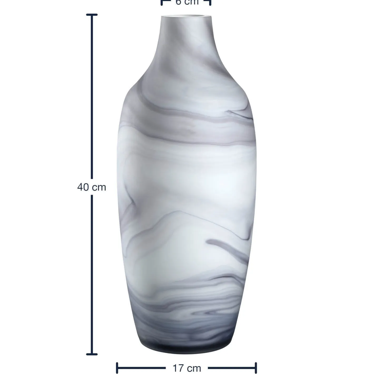 Vase POESIA 40 cm Marmoroptik*LEONARDO Online
