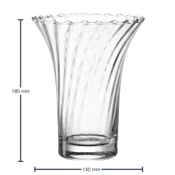 Vase RAVENNA optisch 18 cm*LEONARDO Hot