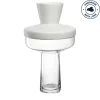 Vase RIVA mit Aufsatz 36 cm weiß*LEONARDO New