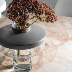 Vase RIVA mit Aufsatz 22 cm grau*LEONARDO Sale