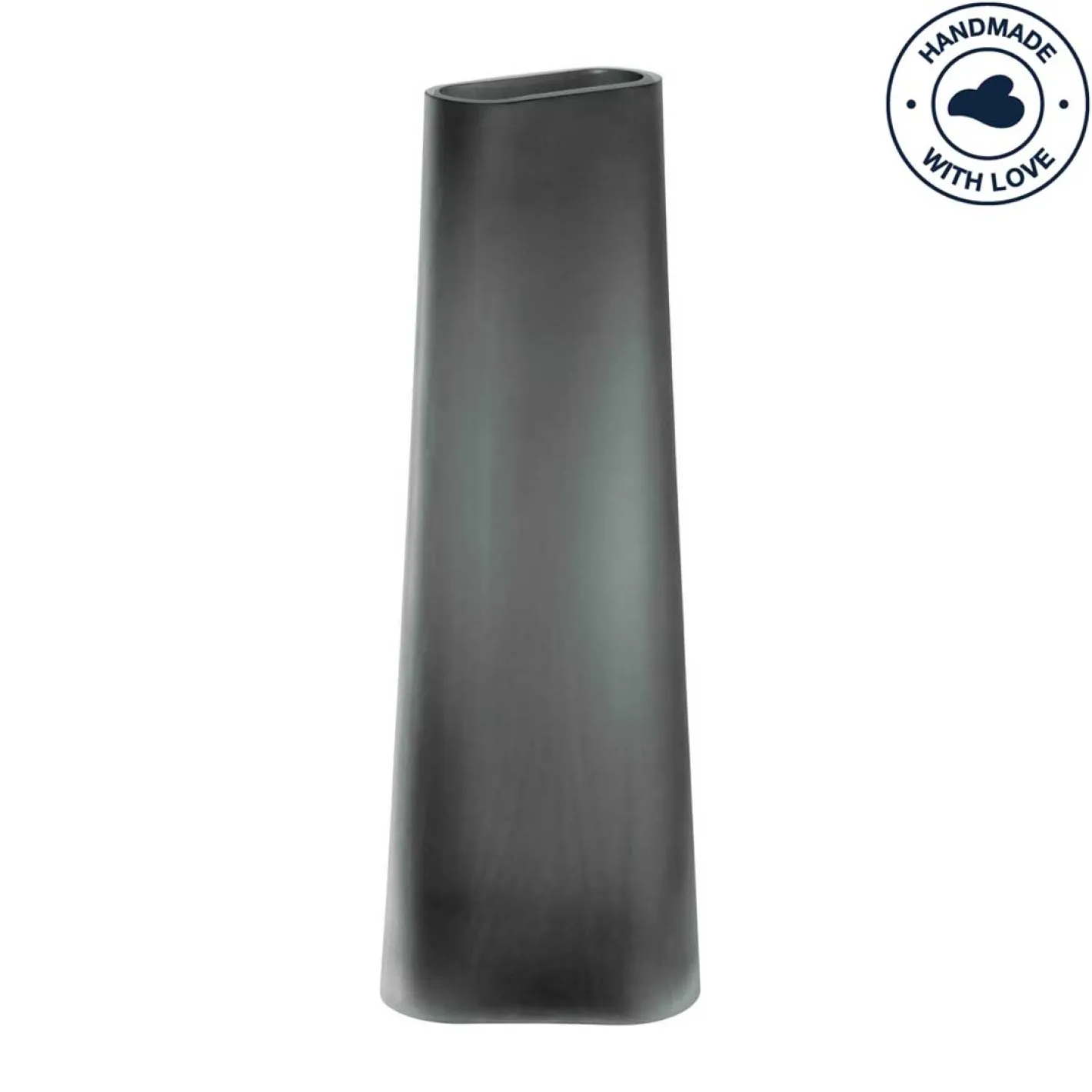 Vase TURNO 42 cm grau satiniert*LEONARDO Online