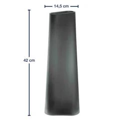 Vase TURNO 42 cm grau satiniert*LEONARDO Online