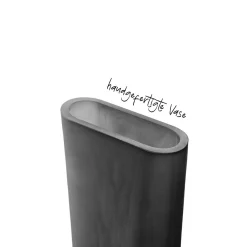 Vase TURNO 42 cm grau satiniert*LEONARDO Online