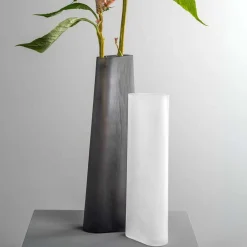 Vase TURNO 42 cm grau satiniert*LEONARDO Online