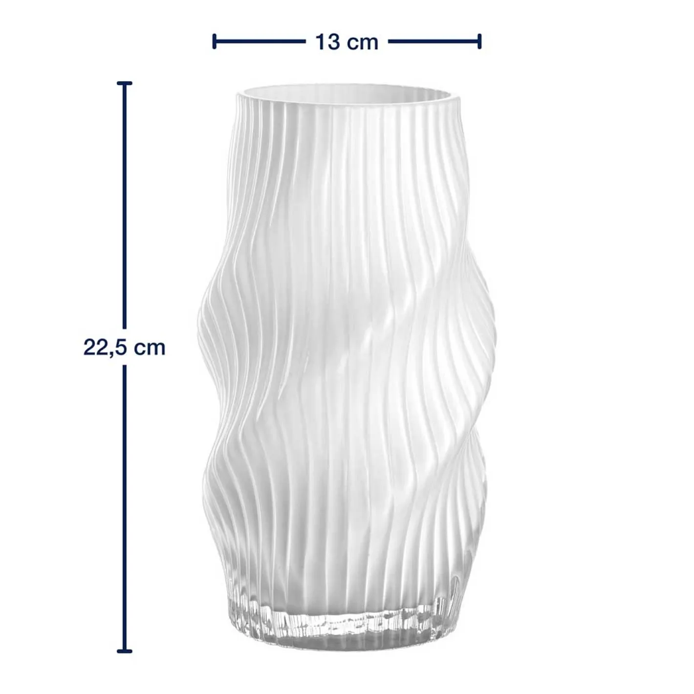 Vase VERDI 23 cm weiß*LEONARDO Clearance