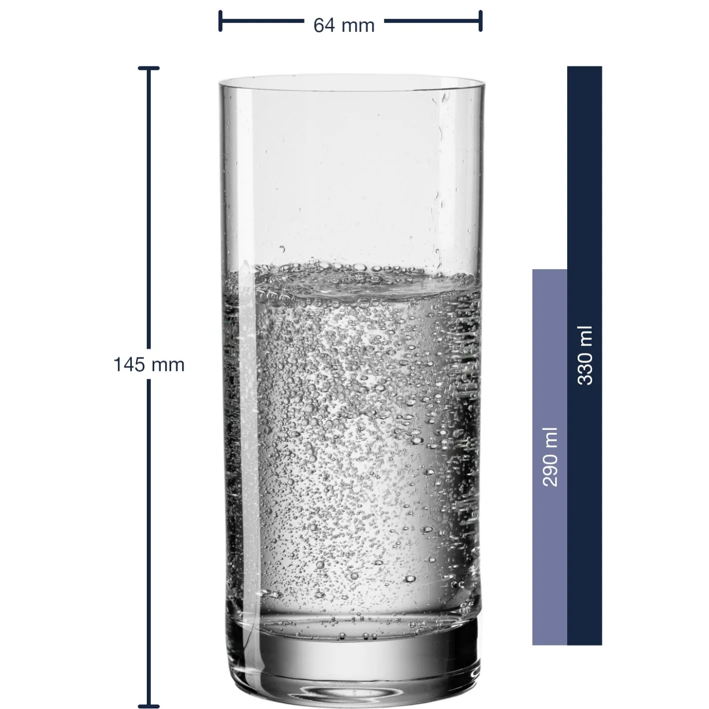 Wasserbecher EASY+ 330 ml 6er-Set*LEONARDO Best