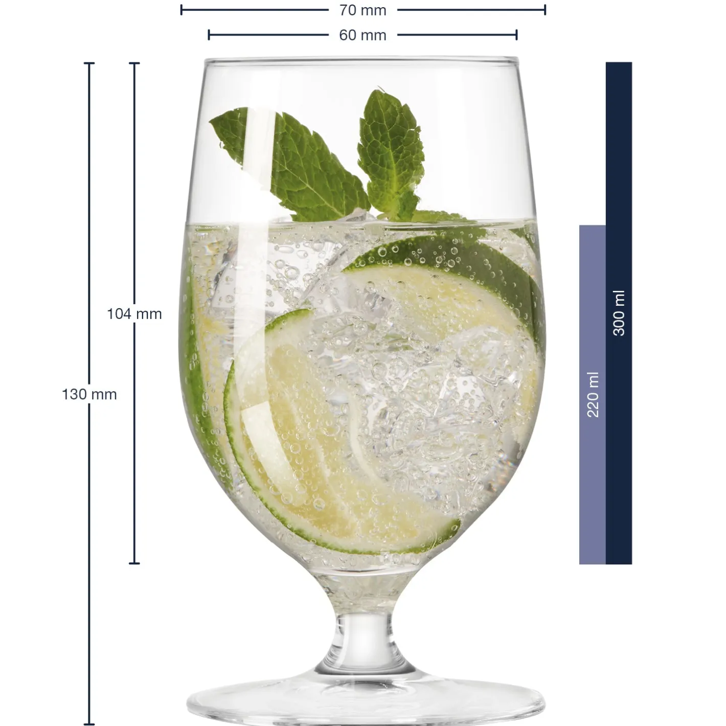 Wasserglas CIAO+ 300 ml 6er-Set*LEONARDO Best