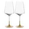 Weinglas PUCCINI 560 ml gold 2er-Set*LEONARDO Discount