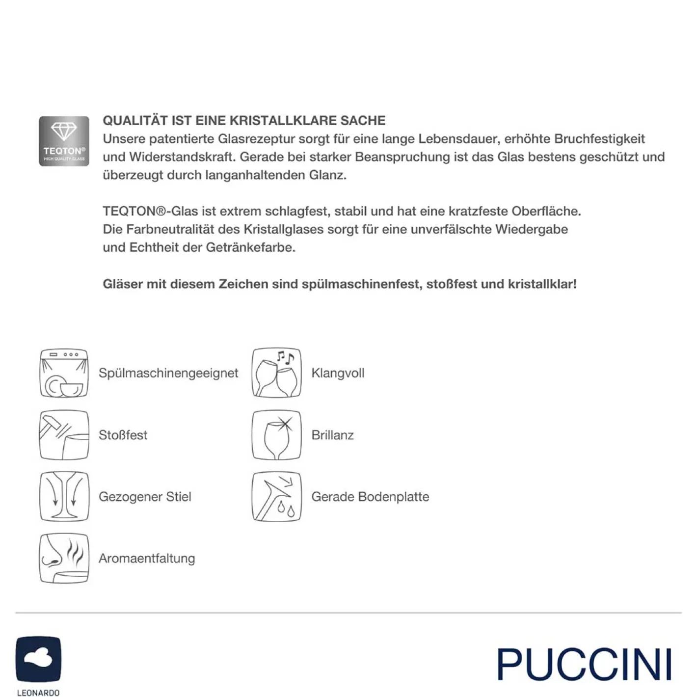 Weinglas PUCCINI 560 ml gold 2er-Set*LEONARDO Discount