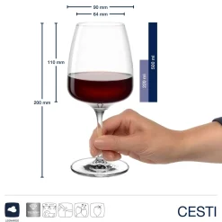 Weinset CESTI 3-teilig + Poliertuch*LEONARDO