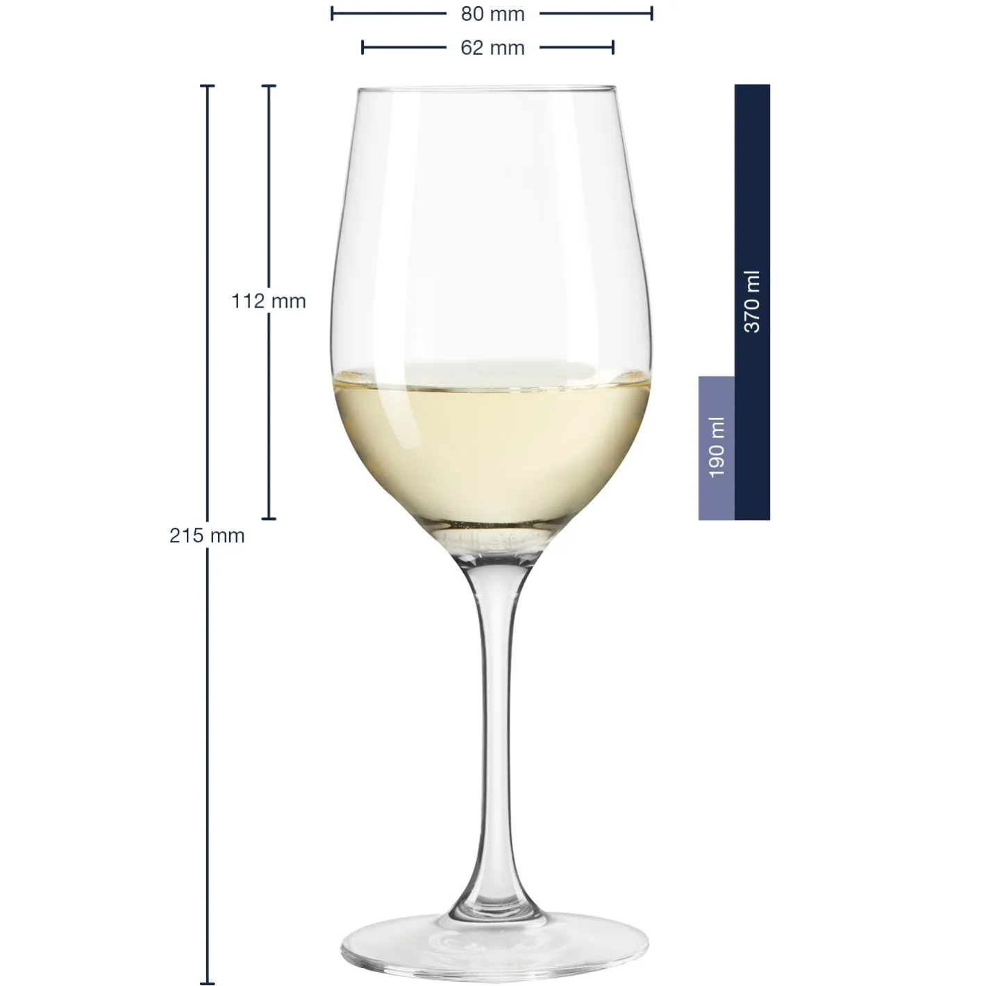 Weißweinglas CIAO+ 370 ml 6er-Set*LEONARDO New