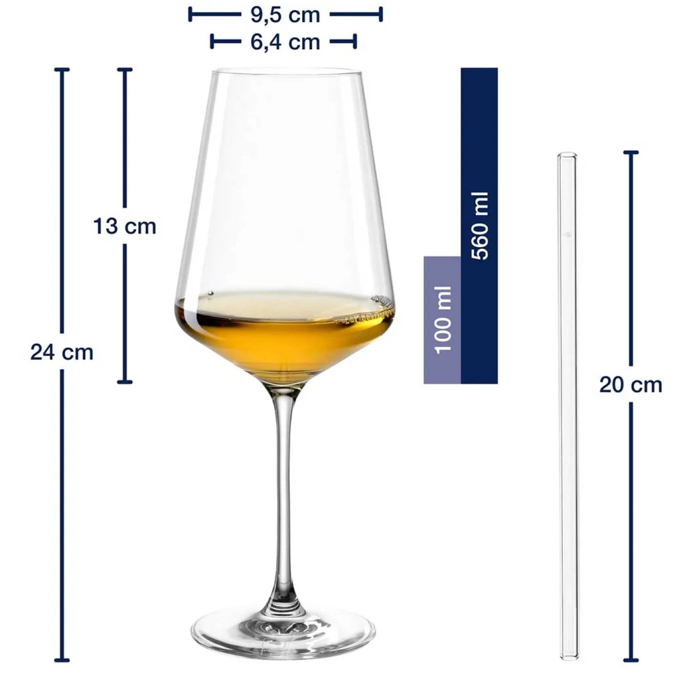 Weißweinglas Geschenkset PUCCINI 5-teilig 560 ml*LEONARDO Discount