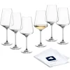 Weißweinglas PUCCINI 560 ml 6er-Set + Poliertuch*LEONARDO Outlet