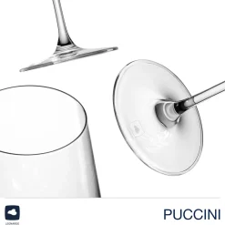 Weißweinglas PUCCINI 560 ml 6er-Set + Poliertuch*LEONARDO Outlet