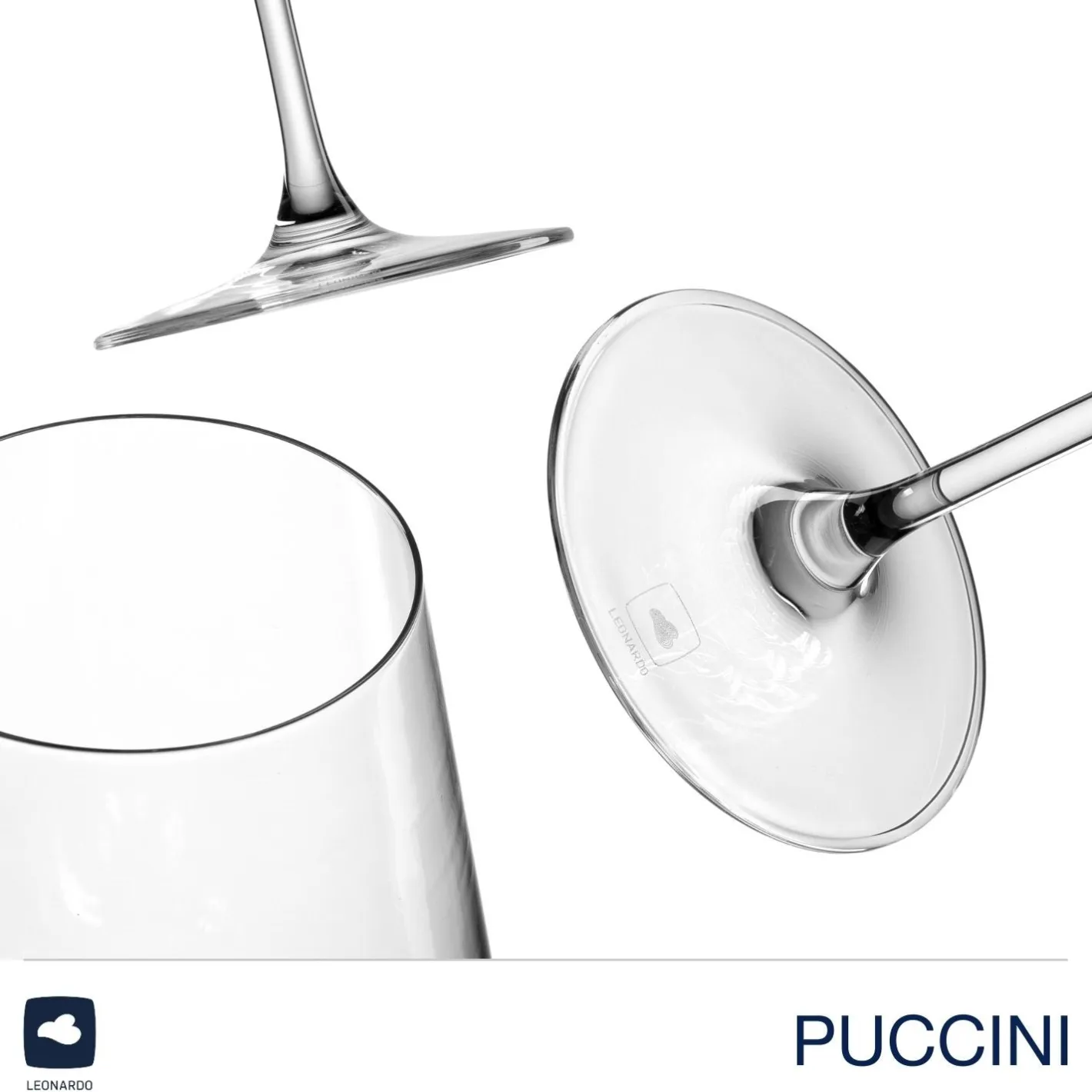 Weißweinglas PUCCINI 560 ml 6er-Set + Poliertuch*LEONARDO Outlet