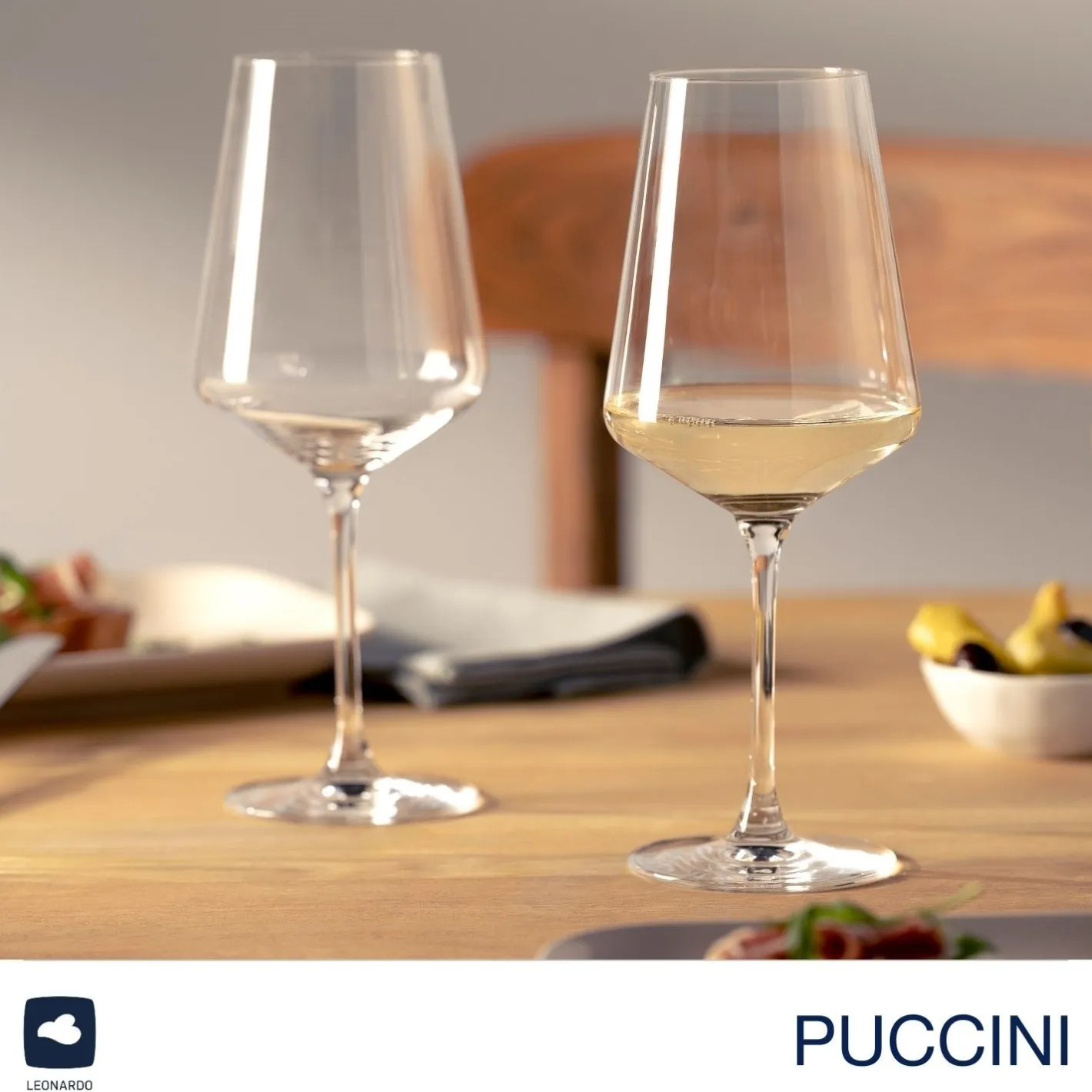 Weißweinglas PUCCINI 560 ml 6er-Set + Poliertuch*LEONARDO Outlet