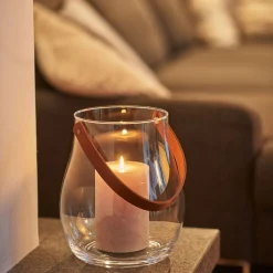 Windlicht GIARDINO mit Lederhenkel 32 cm*LEONARDO Best