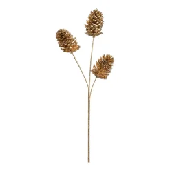 Zapfenzweig 61 cm gold CAPANNA*LEONARDO New